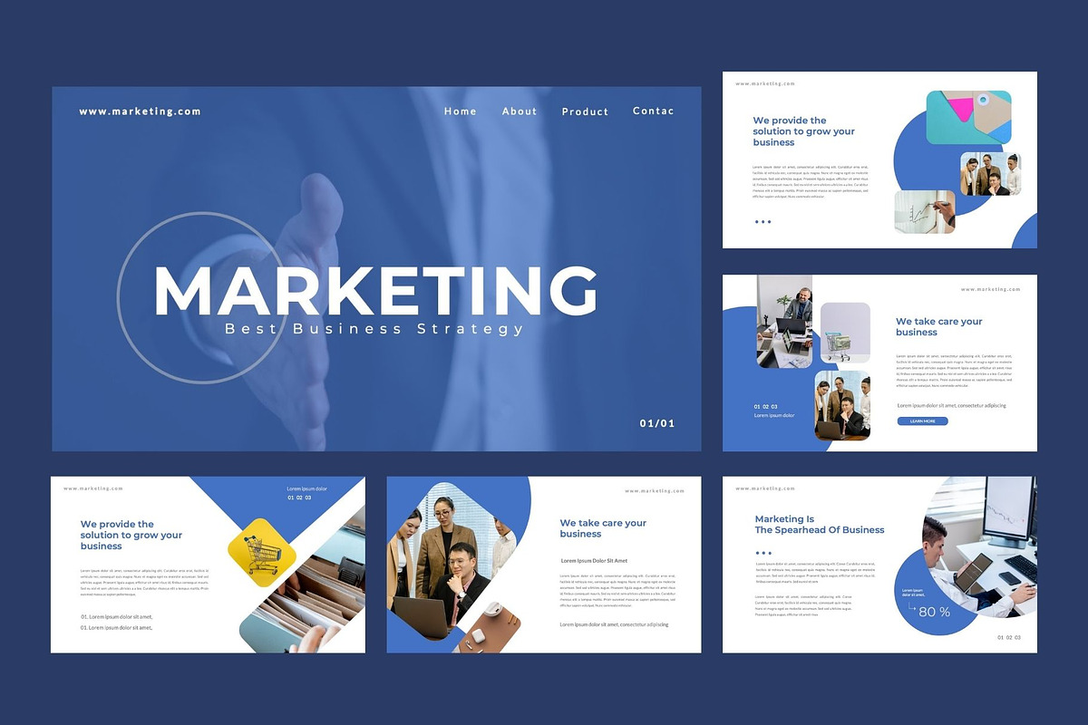 MARKETING  Business PowerPoint, a Presentation Template by Rizki Herdian (Photo 2 of 6)