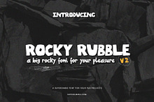 Rocky Rubble v2 Hand drawn font