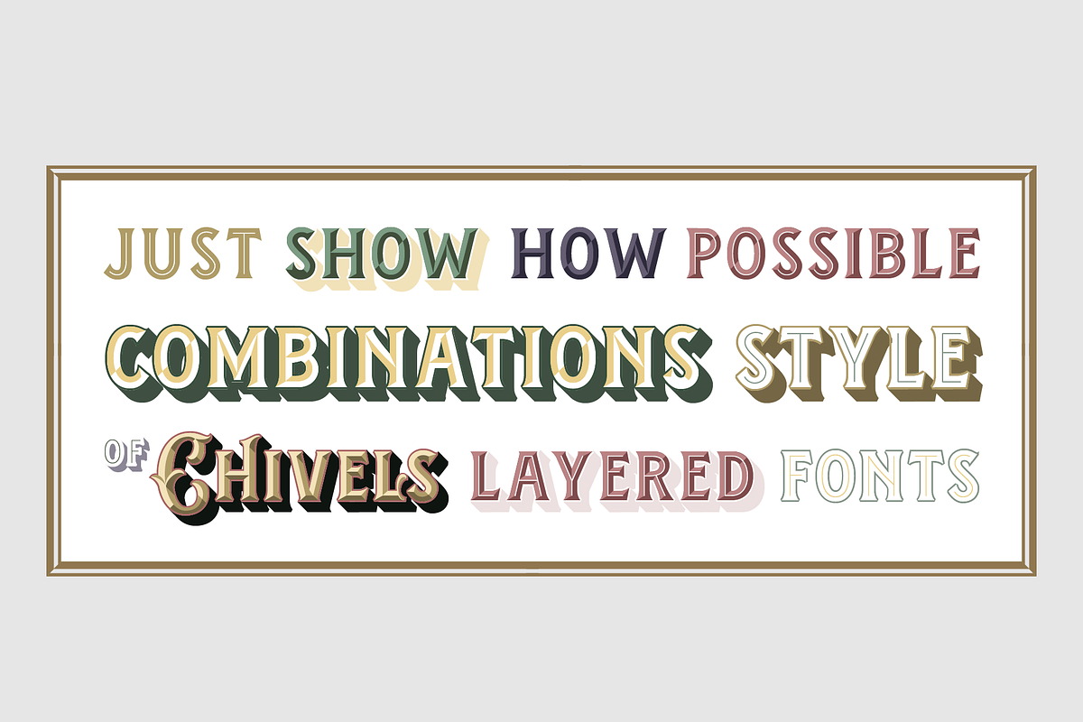 Chivels - Chiseled Vintage 3D Type preview 6