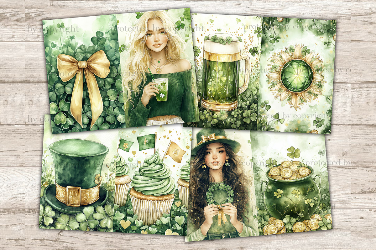 Lucky Junk Journal Pages, a Person Illustration by GlamArtZhanna (Photo 3 of 10)