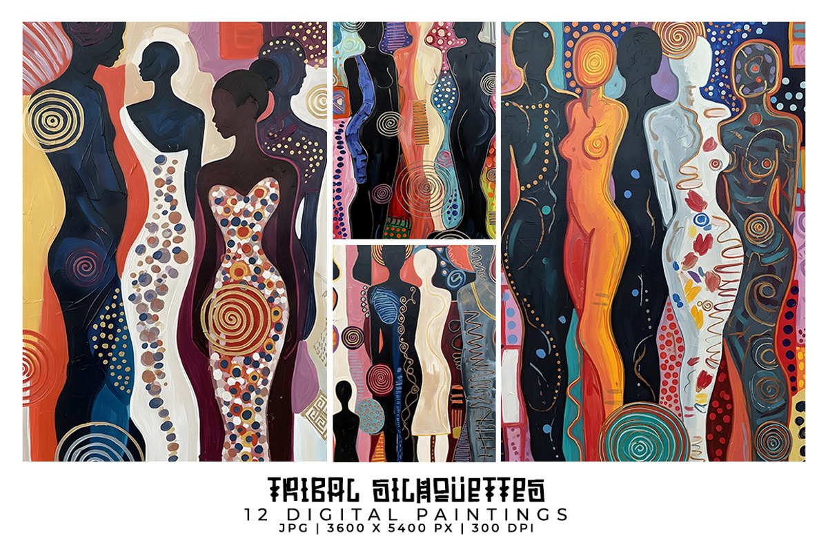 Tribal Silhouettes Paintings, a Person Illustration by Digital Art Creations (Photo 1 of 5)