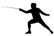 An elegant Fencing Duel Silhouettes, an Illustration by Amazin_art (Thumbnail 7 of 31)