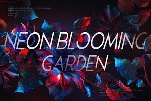 Neon Blooming Garden