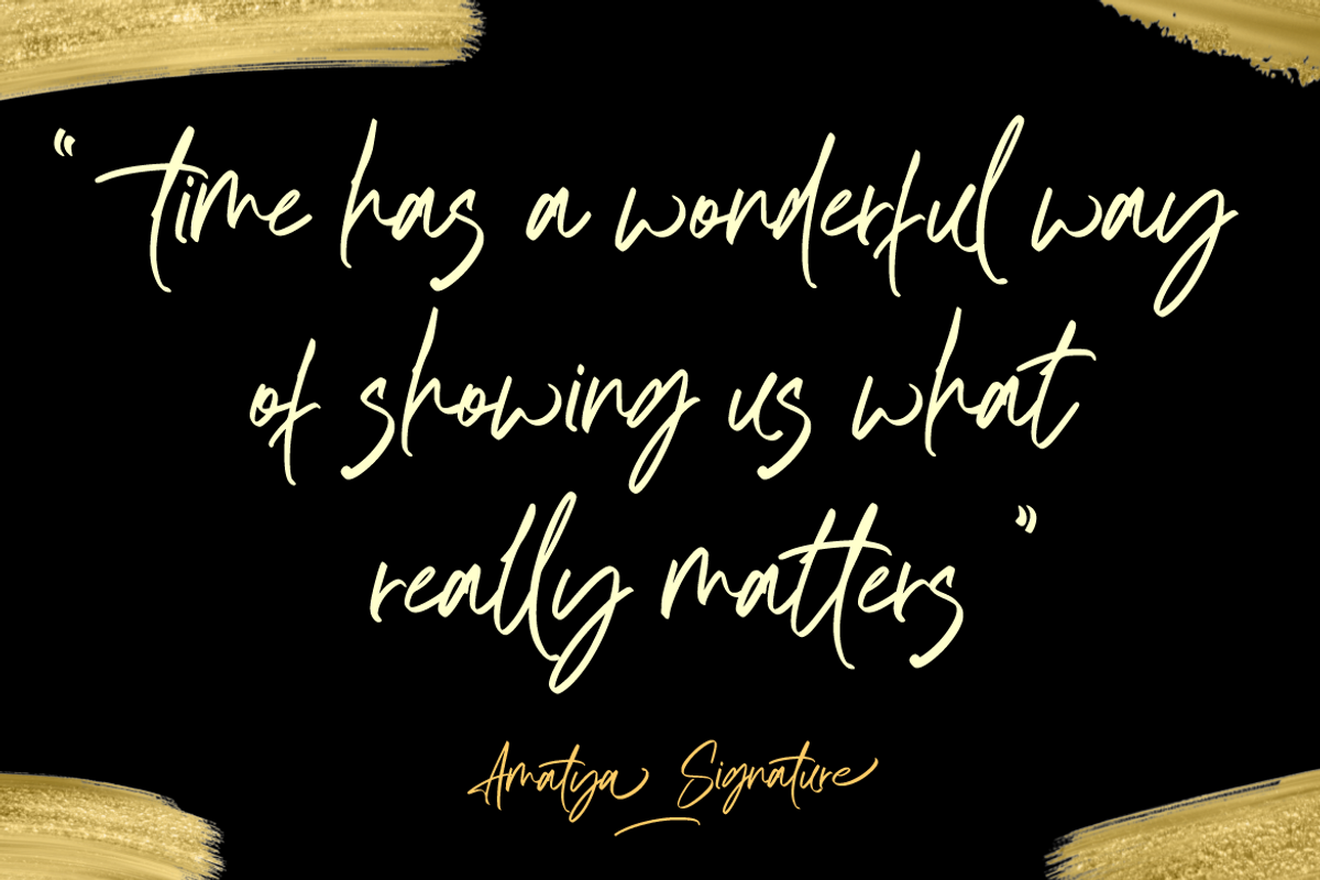 Amatya Signature, a Script Font by AMINMARIO (Photo 13 of 16)