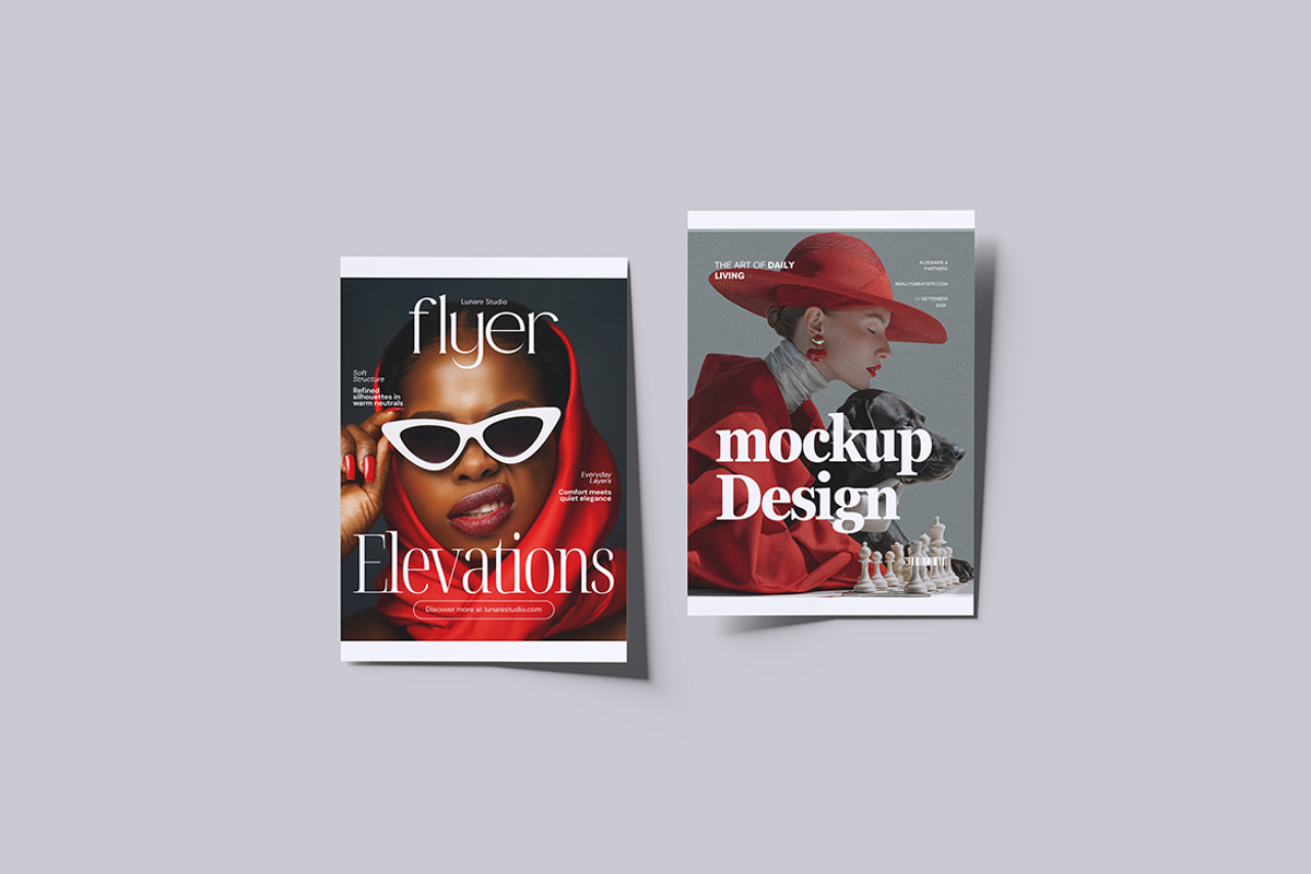 Flyer Mockups, an Advertising Mockup by Creative_A23 (Photo 1 of 4)