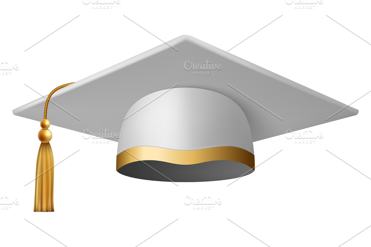 Graduation Cap, Vector Set., an Object Graphic by Gomolach (Photo 3 of 5)