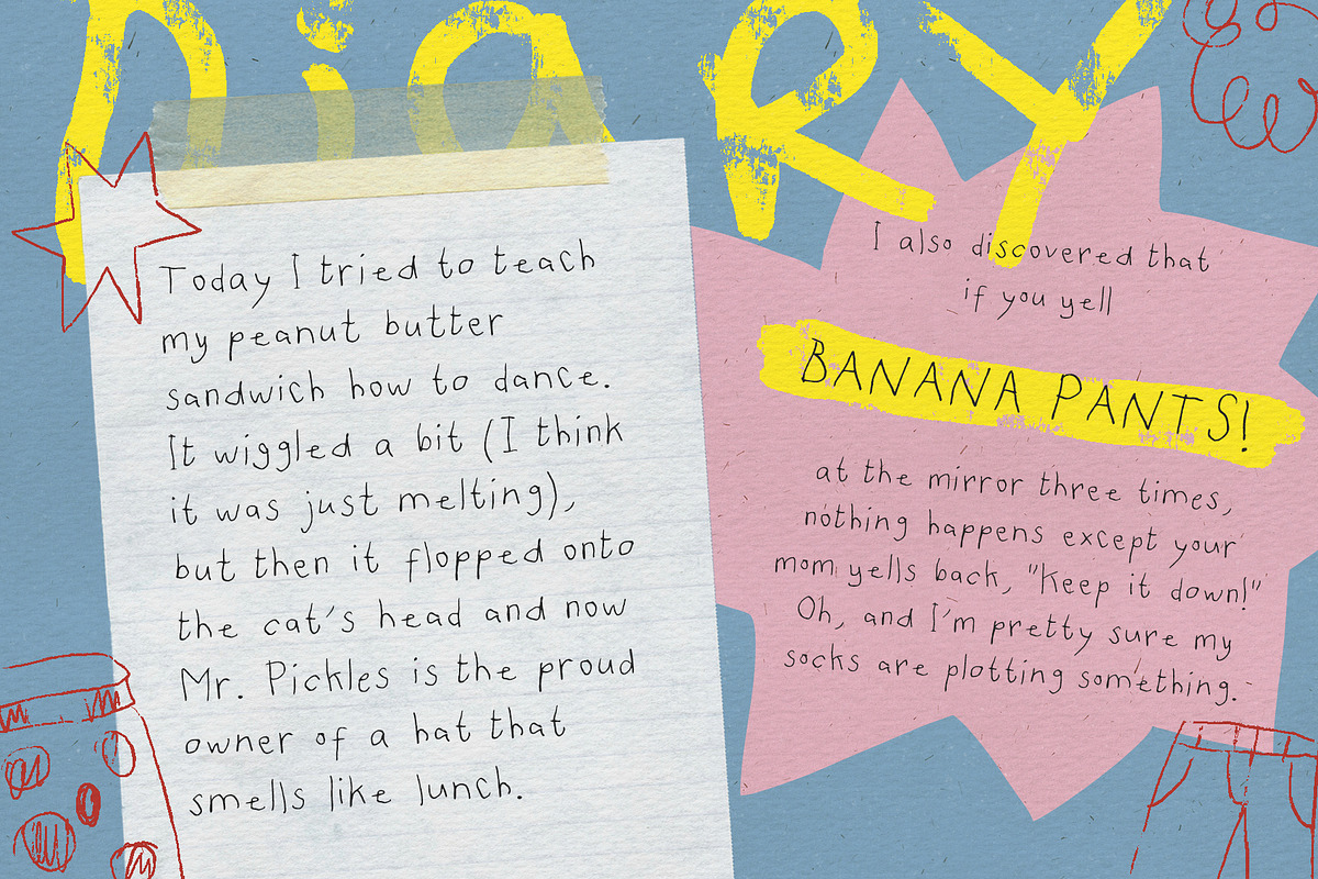 Berantakan Tapi Gapapa Doodle Font, a Handwritten Font by Perplexitics (Photo 2 of 11)