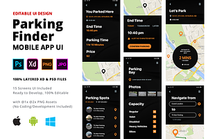 Parking Mobile App Template