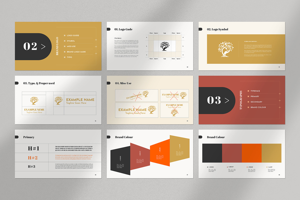 brand guideline Template preview 4