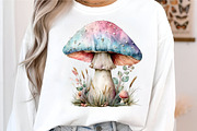 Watercolor mushroom clipart Bundle, an Illustration by GatewayDesign (Thumbnail 4 of 5)