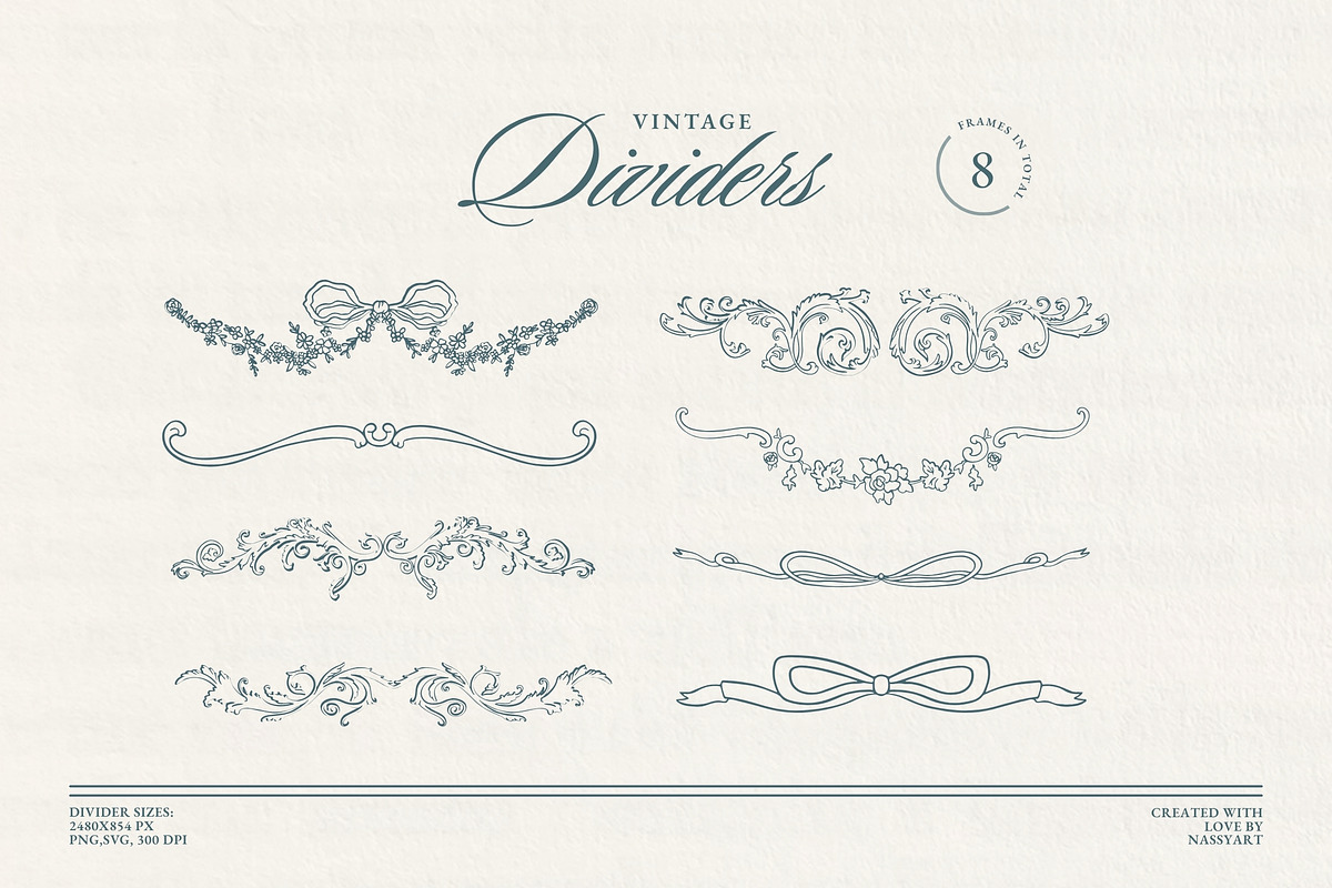 Vintage Chinoiserie Frame Collection, an Illustration by NassyArt (Photo 12 of 22)