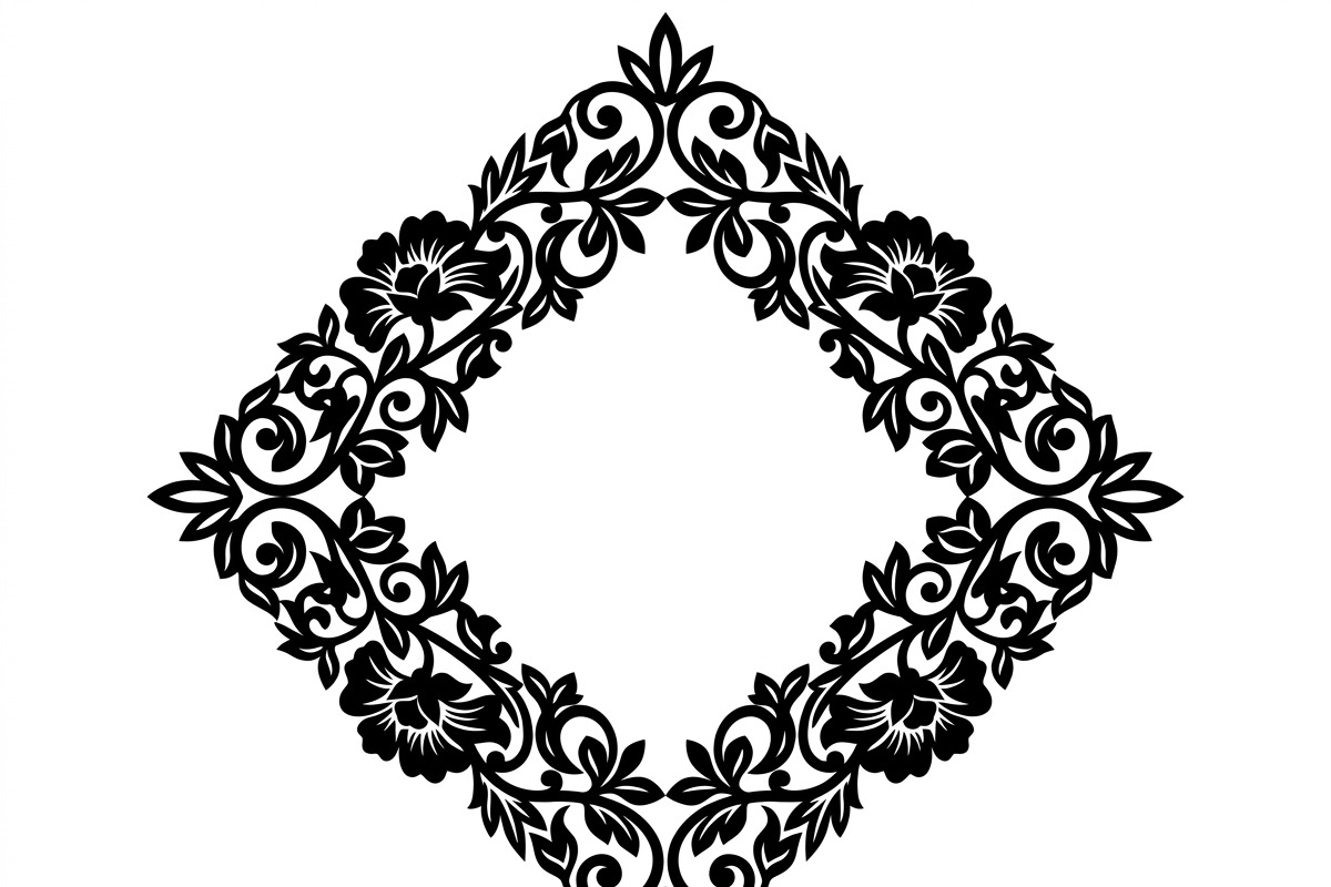 60 Romantic Diamond Wall Floral, a Decorative Illustration by Amazin_art (Photo 26 of 45)