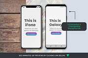 Animated iFone X & Galaxy S9 Mock-Up, an iPhone Mockup by Modern Studio (Thumbnail 3 of 3)