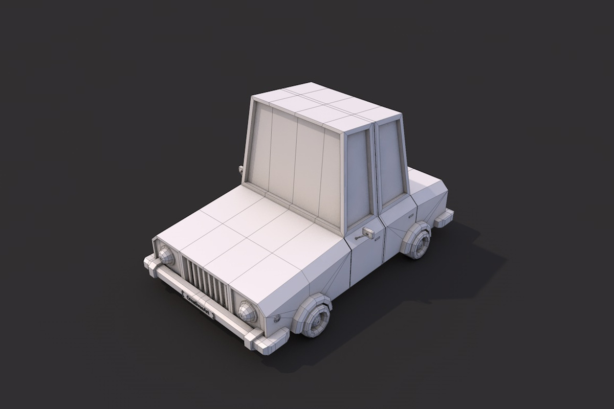 Low Poly Family Car, a Cars & Vehicle 3D Model by CreativeeArt (Photo 5 of 8)