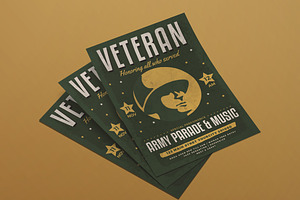 Modern Veteran Day Flyer