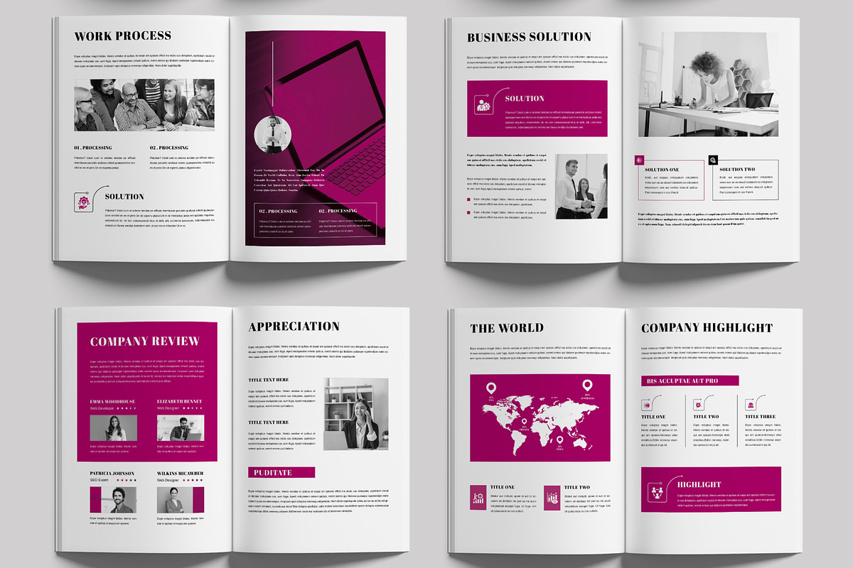 Annual Report Template, a Brochure Template by MightyDesign (Photo 3 of 6)