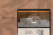 Showit Web Template | Ambrosia Rose, an App Template by Feather & Sage Design (Thumbnail 1 of 4)