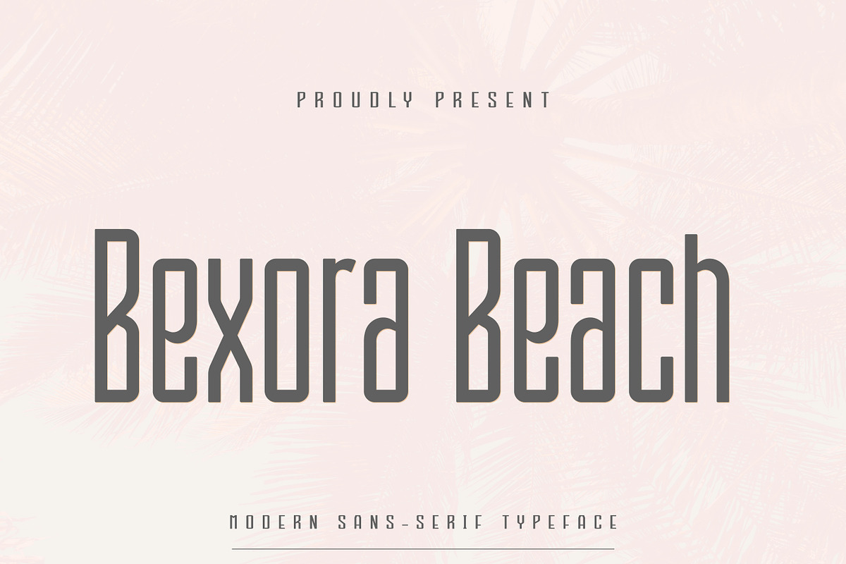 Bexora Beach, a Sans Serif Font by MaxArt Foundry (Photo 1 of 7)