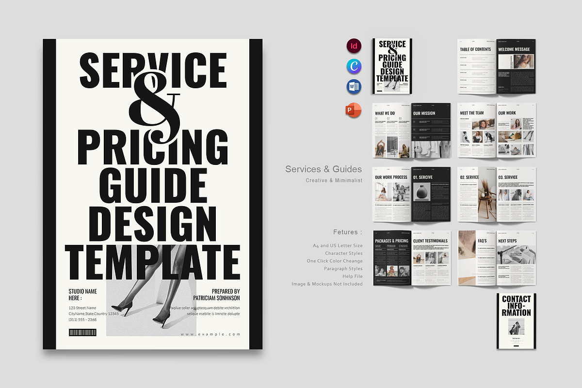 Service & Pricing Guide Template, a Brochure Template by ElvinPrint (Photo 1 of 8)