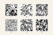Floral Silhouettes Patterns Set, a Background Graphic by GALAKAM (Thumbnail 4 of 14)