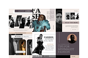 36 Fashion Instagram Templates, a Social Media Template by The Lone Crowd (Thumbnail 2 of 9)