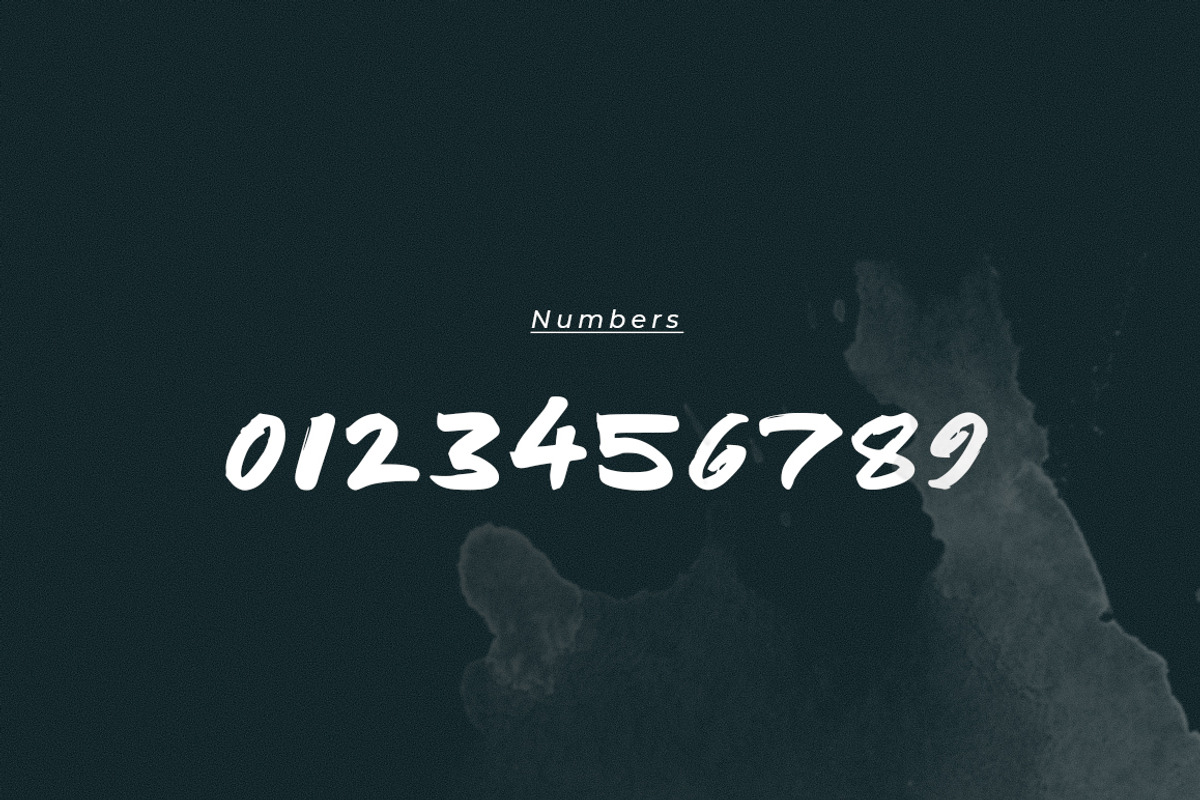 Zenoo | Brush Font preview 3
