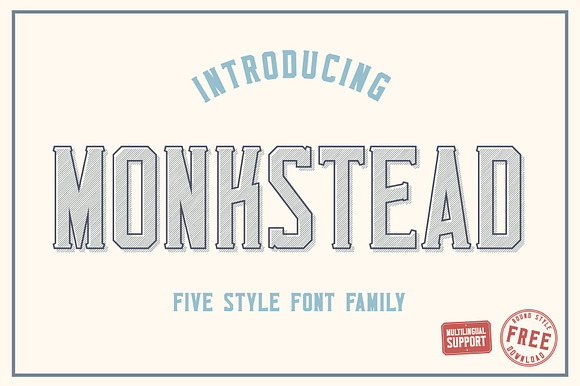 Monkstead Font Family preview 7