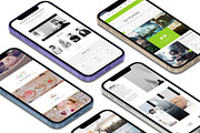 Realistic 3D iPhone Mock-Up Bundle 3, an iPhone Mockup by Graphicsworld125 (Thumbnail 4 of 15)