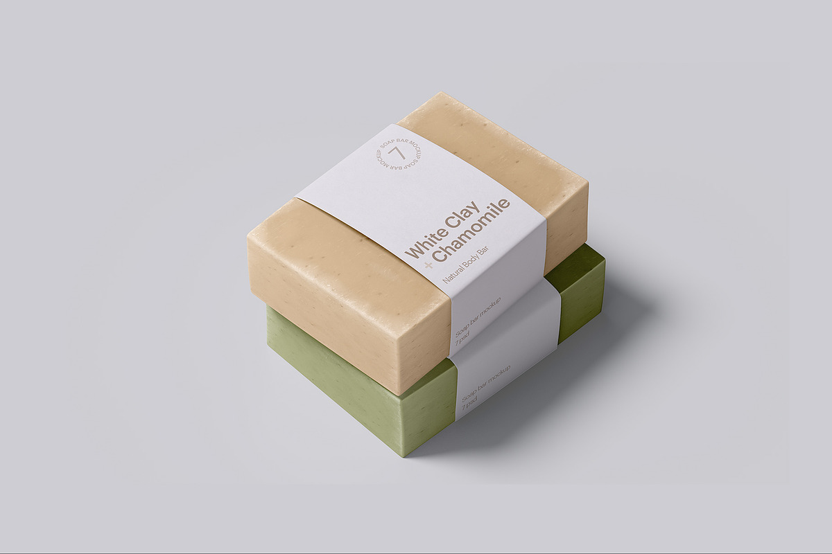 Soap Bar Mockup Bundle, a Packaging Mockup by GraphicWave (Photo 6 of 12)