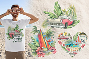 Cuba beach holiday watercolor, a Transportation Illustration by NATASHA CHU (Thumbnail 4 of 21)