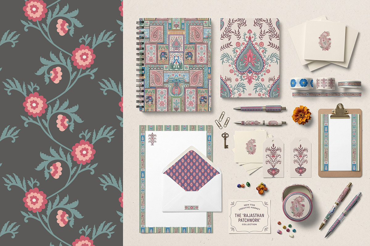 Vintage Paisley Block Print Patterns, a Pattern Graphic by Sonulkaster (Photo 8 of 10)