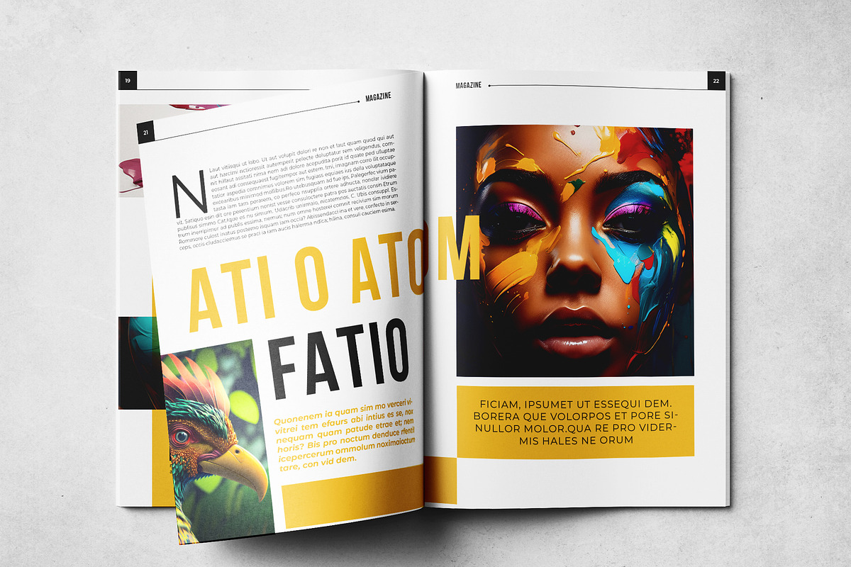 Magazine Layout Template, a Magazine Template by Grkic Creative (Photo 12 of 13)