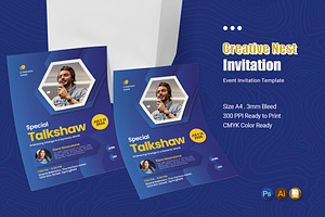 Creative Nest - Event Invitation, an Invitation Template by Esensifiksi.studio