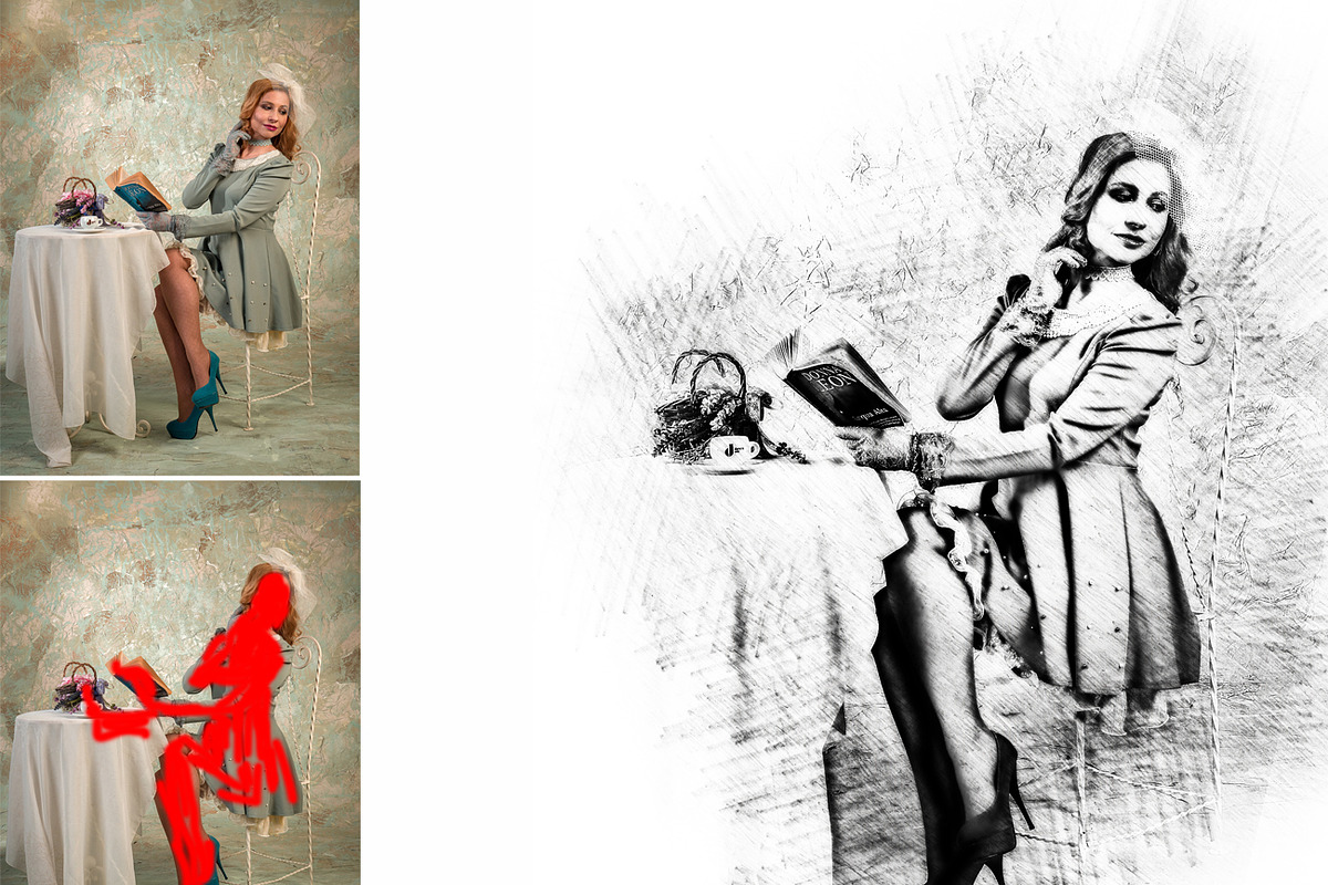 Pencil Sketch, an Action Add-On by MRI STUDIO (Photo 10 of 11)