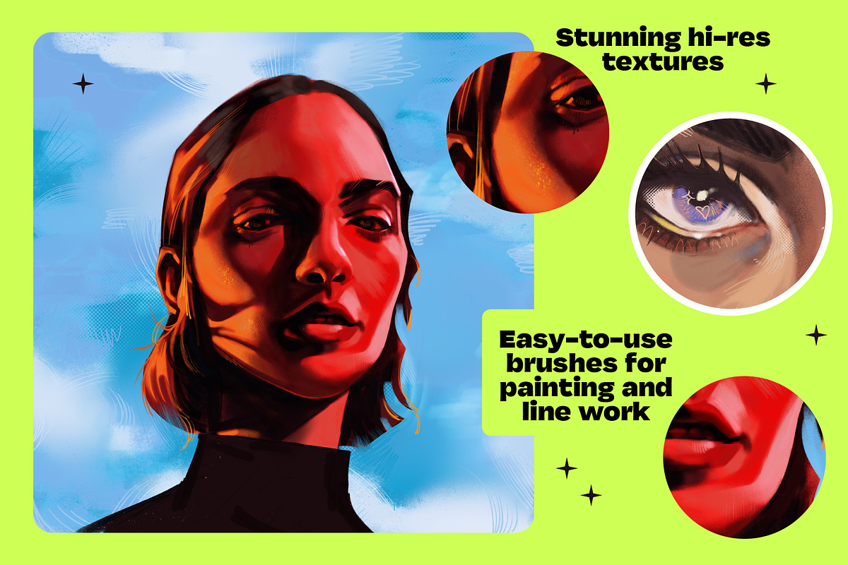 Studio brushes for procreate, a Brush Add-On by Good Kid Studio (Photo 5 of 6)
