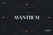 Avantrum, a Serif Font by Eagle & Bison Design Co. (Thumbnail 1 of 2)