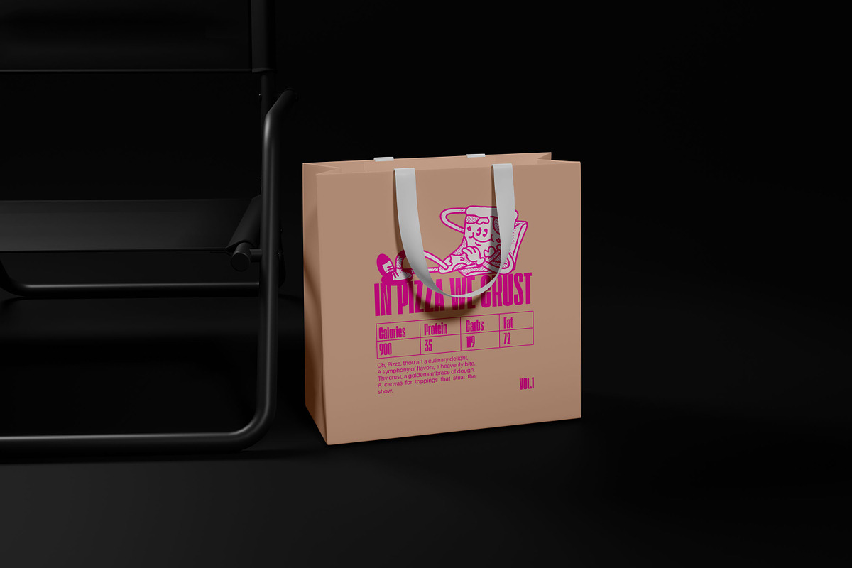 Paper Tote Bag - Mockup, a Merchandise Mockup by Bokuto (Photo 5 of 7)