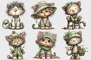 Whimsical St Patrick’s Day Cat PNG, an Illustration by DreamCafeArt (Thumbnail 2 of 7)