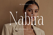 Nabira Modern Elegant Serif, a Serif Font by Alfinart (Thumbnail 1 of 10)