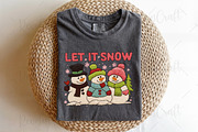Let It Snow, Crochet Snowman Png, an Illustration by OK Design (Thumbnail 5 of 6)