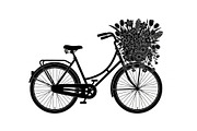 Flower Bicycle Silhouette Bundle, an Illustration by Gaye Art (Thumbnail 10 of 31)