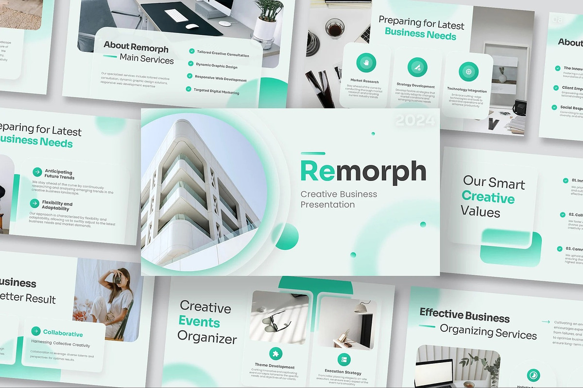 Creative  Presentation PowerPoint, a Presentation Template by Fit-tee (Photo 1 of 10)