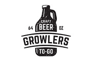 Beer Growler Tap House Logo, a Branding & Logo Template by HuhnCreative (Thumbnail 1 of 2)
