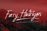 Hunter Skyfar- Dry Brush Script, a Script Font by FHFont (Thumbnail 10 of 12)