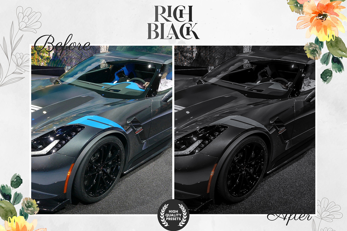 5 Rich Black Lightroom Presets, an Action Add-On by Design & Presets Pro (Photo 5 of 7)