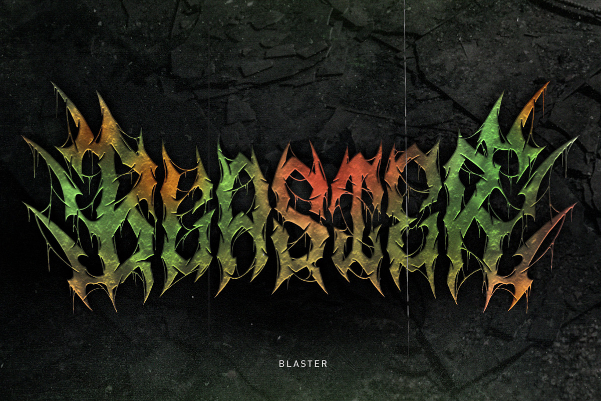 Nervous Beyond | Metal Font, a Blackletter Font by WingBuk (Photo 4 of 12)