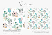 blue koala seamless pattern, a Pattern Graphic by Pink Studio Art (Thumbnail 2 of 5)