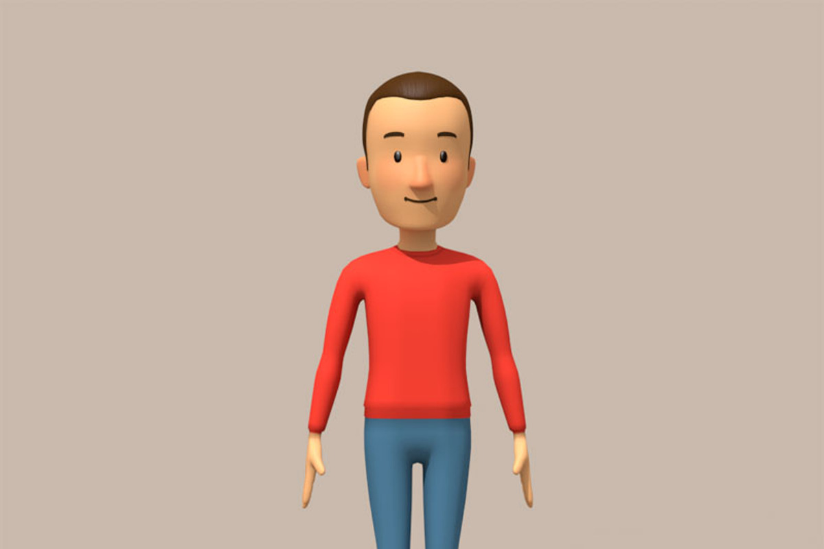 cartoon man, a Characters & Person 3D Model by Tartino 3D models (Photo 3 of 9)