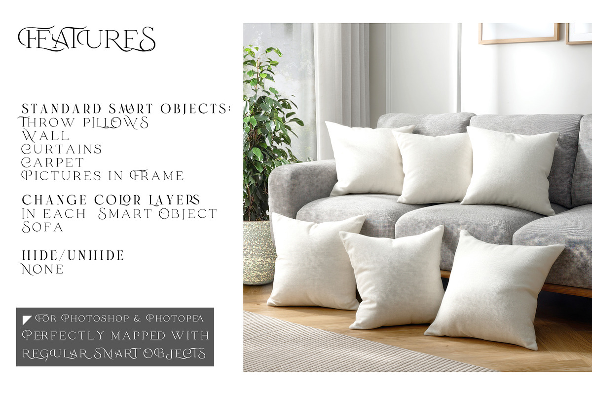 Throw Pillows Mockups, a Mockup by mock-ups (Photo 3 of 21)