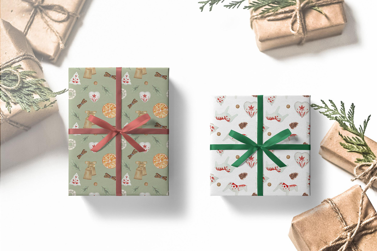 Scandinavian Winter Christmas Floral, a Decorative Illustration by Catch the Dream Art (Photo 11 of 17)